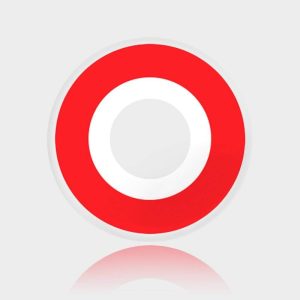 White Out With Red Rim