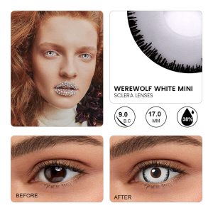 Werewolf White Mini Sclera Lenses