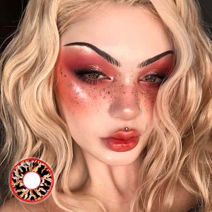 Black Red Vein Contacts