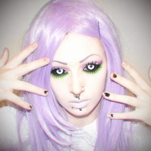 Medusa Black & White Sclera Contacts
