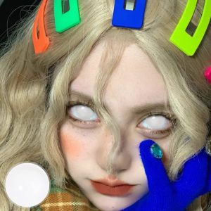 Blind White Mini Sclera Lenses