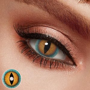 Brown Lizard Mini Sclera Lenses