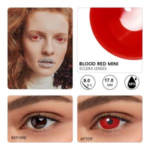 Blood Red Mini Sclera Lenses