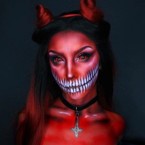 Red Demon Sclera Contacts