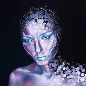 Full Blue Sclera Contacts