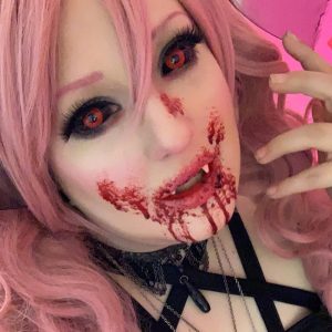 Jigsaw Black & Red Sclera Contacts