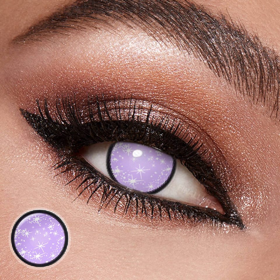 Kokomi Cosplay Violet Galaxy Contacts