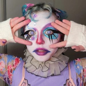 Kokomi Cosplay Violet Galaxy Contacts