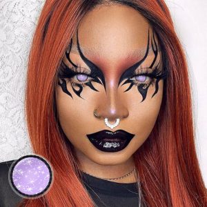 Kokomi Cosplay Violet Galaxy Contacts