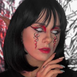 All White Mesh Sclera Contacts