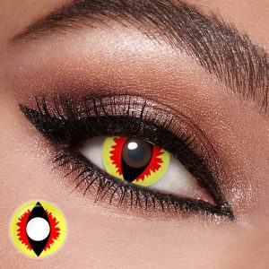 Yellow Dragon Eye Contacts
