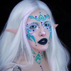 Snowy Night Sclera Contacts