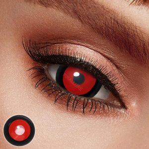 Black & Red Mini Sclera Contacts