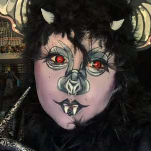 Black & Red Mini Sclera Contacts