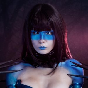 Vampire Black White Sclera Contacts