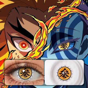 Demon Slayer Akaza Cosplay Contacts (Left Eye)