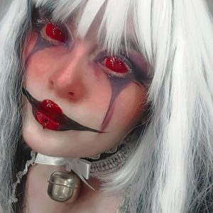 Red Mesh Sclera Contacts